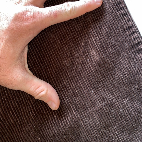 John Blair Wide Leg Relaxed Fit Brown Corduroy Pants | Size 34 M - Picture 12 of 13